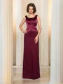 A-Line/Princess Square Floor-Length Silk Like Satin Mother of the Bride Dresses