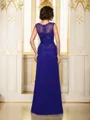A-Line/Princess V-neck Floor-Length Satin Mother Of The Bride Dresses With Beading