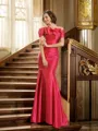 Trumpet/Mermaid Strapless Sweep Train Taffeta Mother of the Bride Dresses