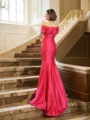Trumpet/Mermaid Strapless Sweep Train Taffeta Mother of the Bride Dresses