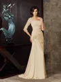 Trumpet/Mermaid Sweetheart Sweep Train Chiffon Mother of the Bride Dresses