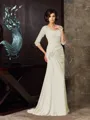 Trumpet/Mermaid Sweetheart Sweep Train Chiffon Mother of the Bride Dresses