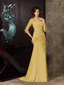 Trumpet/Mermaid Sweetheart Sweep Train Chiffon Mother of the Bride Dresses