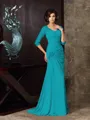 Trumpet/Mermaid Sweetheart Sweep Train Chiffon Mother of the Bride Dresses