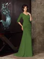 Trumpet/Mermaid Sweetheart Sweep Train Chiffon Mother of the Bride Dresses