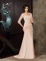 Trumpet/Mermaid Sweetheart Sweep Train Chiffon Mother of the Bride Dresses