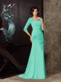 Trumpet/Mermaid Sweetheart Sweep Train Chiffon Mother of the Bride Dresses
