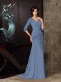 Trumpet/Mermaid Sweetheart Sweep Train Chiffon Mother of the Bride Dresses