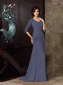 Trumpet/Mermaid Sweetheart Sweep Train Chiffon Mother of the Bride Dresses