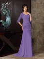 Trumpet/Mermaid Sweetheart Sweep Train Chiffon Mother of the Bride Dresses