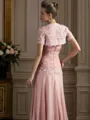 A-Line/Princess Sweetheart Floor-Length Chiffon Mother of the Bride Dresses With Appliques Lace