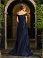 Trumpet/Mermaid Off-the-Shoulder Sweep Train Taffeta Mother of the Bride Dresses