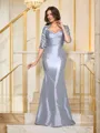 Trumpet/Mermaid Sweetheart Sweep Train Taffeta Mother of the Bride Dresses With Appliques Lace