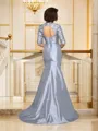 Trumpet/Mermaid Sweetheart Sweep Train Taffeta Mother of the Bride Dresses With Appliques Lace