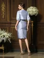 Sheath/Column Sweetheart Knee-Length Taffeta Mother of the Bride Dresses