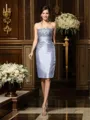 Sheath/Column Sweetheart Knee-Length Taffeta Mother of the Bride Dresses
