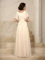 A-Line/Princess Square Floor-Length Chiffon Mother of the Bride Dresses With Beading