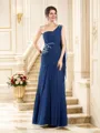 Sheath/Column One-Shoulder Floor-Length Chiffon Mother of the Bride Dresses