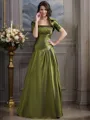 A-Line/Princess Strapless Floor-Length Taffeta Mother of the Bride Dresses With Beading