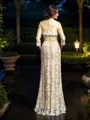 A-Line/Princess Strapless Floor-Length Lace Mother of the Bride Dresses With Lace
