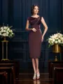 Sheath/Column Other Knee-Length Satin Mother of the Bride Dresses
