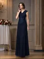 A-Line/Princess Straps Ankle-Length Chiffon Mother of the Bride Dresses With Lace