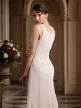 Sheath/Column Square Floor-Length Chiffon Mother of the Bride Dresses