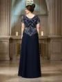 A-Line/Princess Square Floor-Length Chiffon Mother of the Bride Dresses
