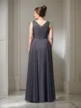 A-Line/Princess Straps Floor-Length Chiffon Mother of the Bride Dresses With Lace