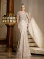 Sheath/Column V-neck Floor-Length Chiffon Mother of the Bride Dresses With