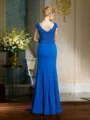 Sheath/Column V-neck Floor-Length Chiffon Mother of the Bride Dresses With Lace
