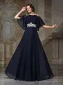 A-Line/Princess Straps Floor-Length Chiffon Mother of the Bride Dresses With Appliques Lace