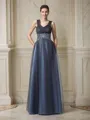 A-Line/Princess Straps Floor-Length Net Mother of the Bride Dresses With Pockets