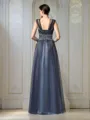 A-Line/Princess Straps Floor-Length Net Mother of the Bride Dresses With Pockets