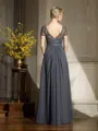 A-Line/Princess Scoop Floor-Length Chiffon Mother of the Bride Dresses With Appliques Lace