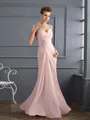 Sheath/Column Straps Floor-Length Chiffon Mother of the Bride Dresses With Beading