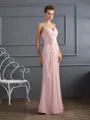 Sheath/Column Straps Floor-Length Chiffon Mother of the Bride Dresses With Beading