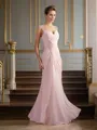 Sheath/Column Straps Floor-Length Chiffon Mother of the Bride Dresses With Beading
