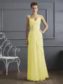 Sheath/Column Straps Floor-Length Chiffon Mother of the Bride Dresses With Beading
