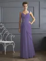 Sheath/Column Straps Floor-Length Chiffon Mother of the Bride Dresses With Beading
