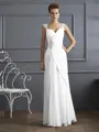 Sheath/Column Straps Floor-Length Chiffon Mother of the Bride Dresses With Beading