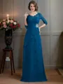 A-Line/Princess V-neck Floor-Length Chiffon Mother of the Bride Dresses