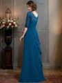 A-Line/Princess V-neck Floor-Length Chiffon Mother of the Bride Dresses