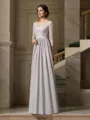 A-Line/Princess V-neck Floor-Length Chiffon Mother of the Bride Dresses With Ruffles