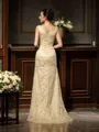 A-Line/Princess V-neck Floor-Length Lace Mother of the Bride Dresses With Lace