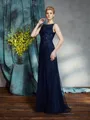 Sheath/Column Bateau Floor-Length Net Mother of the Bride Dresses With Appliques Lace