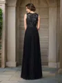 A-Line/Princess V-neck Floor-Length Chiffon Mother of the Bride Dresses With Lace