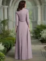 A-Line/Princess Scoop Asymmetrical Chiffon Mother of the Bride Dresses