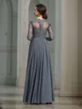 A-Line/Princess V-neck Floor-Length Chiffon Mother of the Bride Dresses With Ruffles