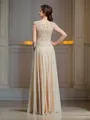 A-Line/Princess Scoop Floor-Length Chiffon Mother of the Bride Dresses With Ruffles
